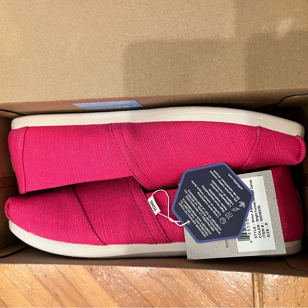 Toms Alpargata shoes bright fuschia